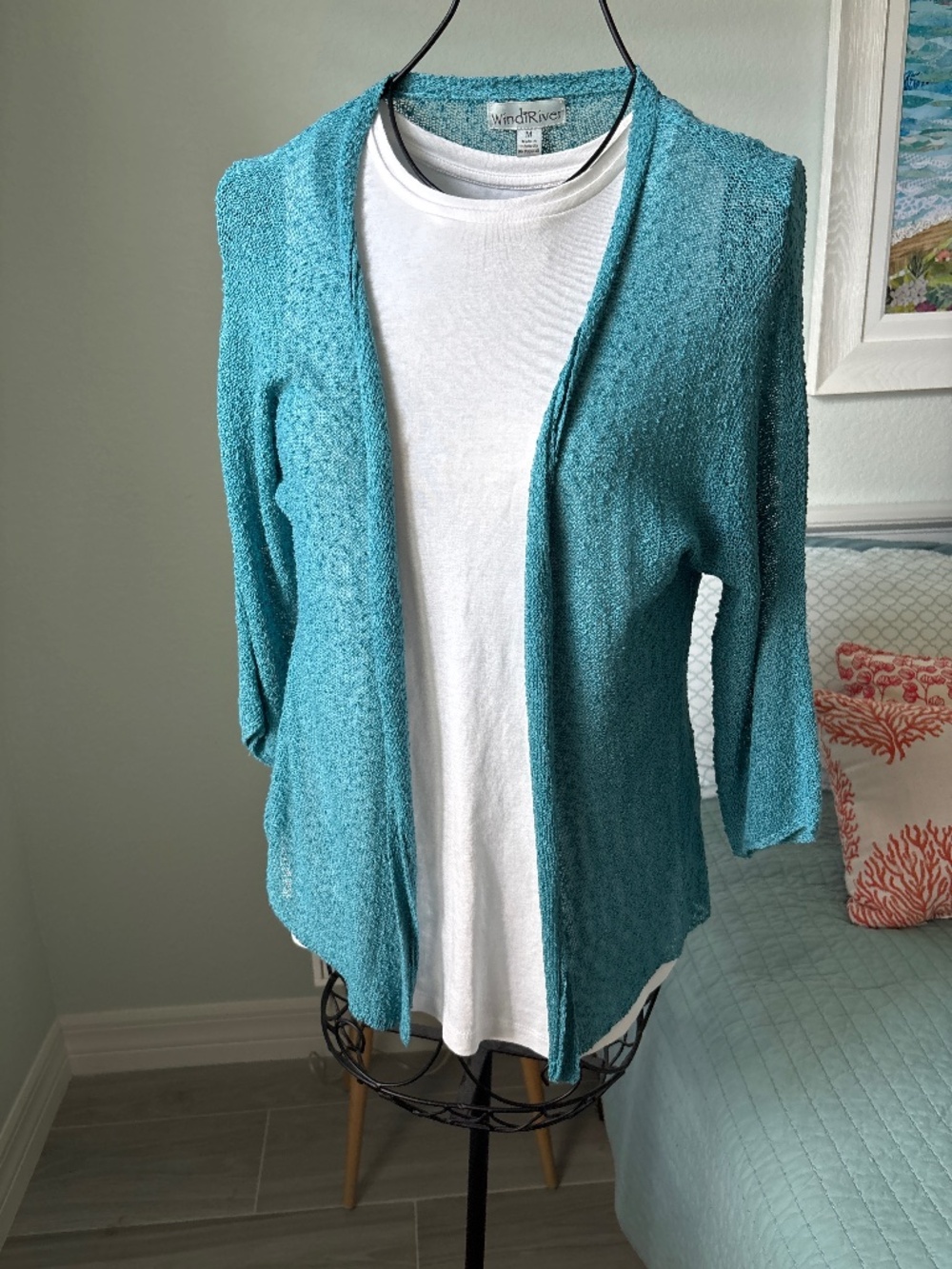 Wind River Open Front Cardi Sz M